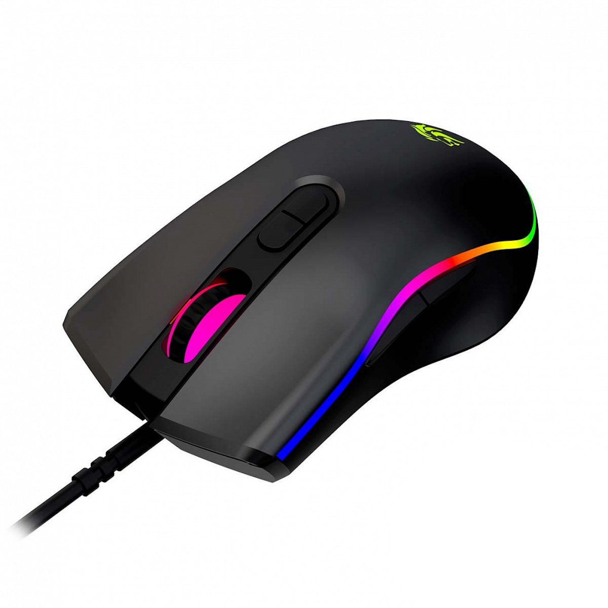 Mouse Gamer RGB 3600 DPI Negro NM-GM53 Netmak