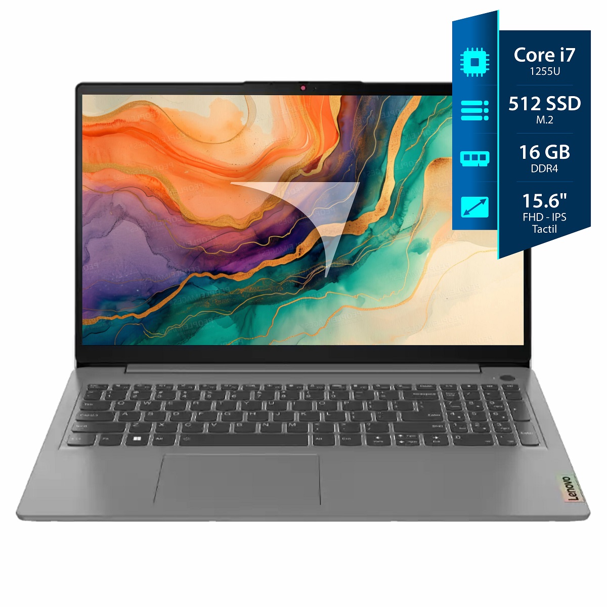 Notebook Lenovo IdeaPad 3 I7 1255U - 16GB - 512SSD - 15.6