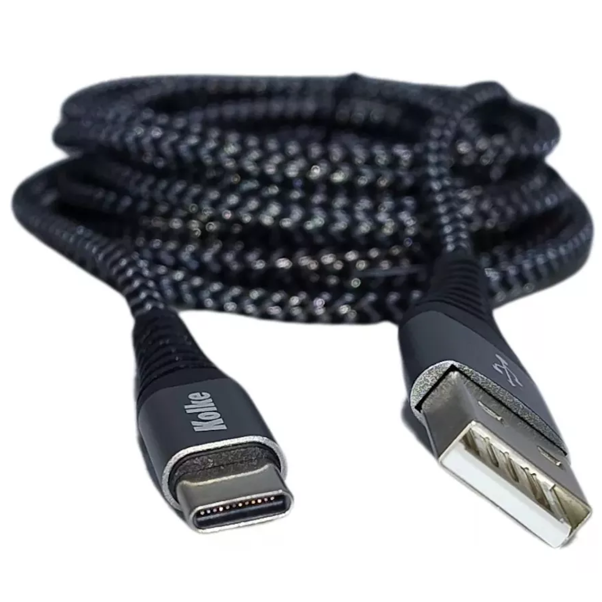 Cable USB C a USB 3.0 Carga Rapida 6A M12s 2m Negro Kolke