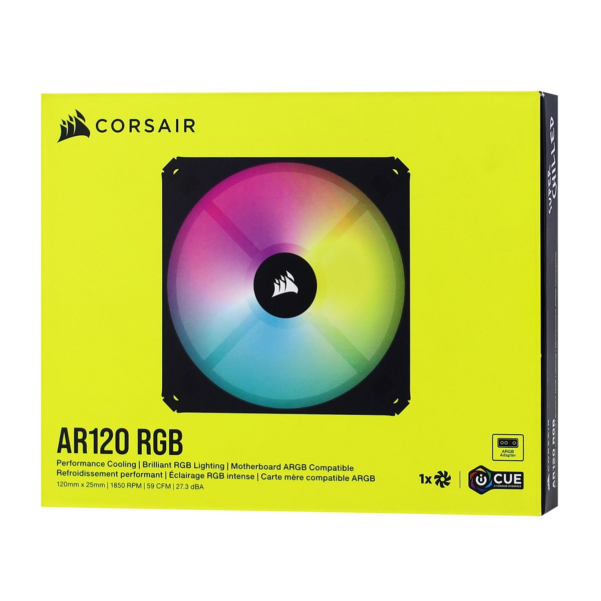 Cooler Gabinete 120mm RGB Negro Corsair