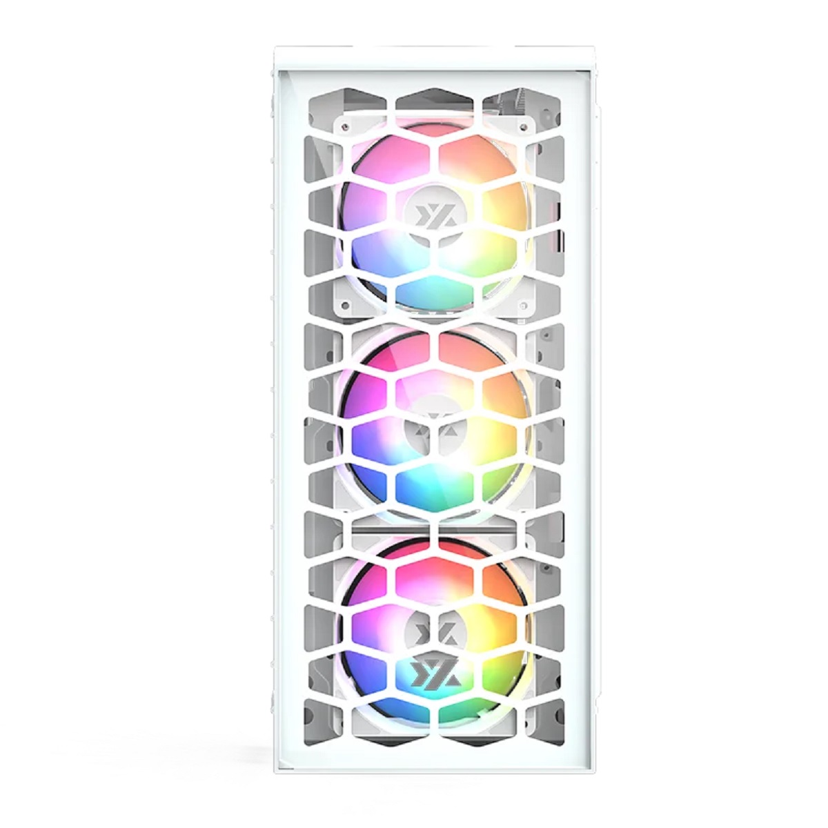 Gabinete Gamer Airone 300 Glass ARGB Blanco Vidrio Templado XYZ