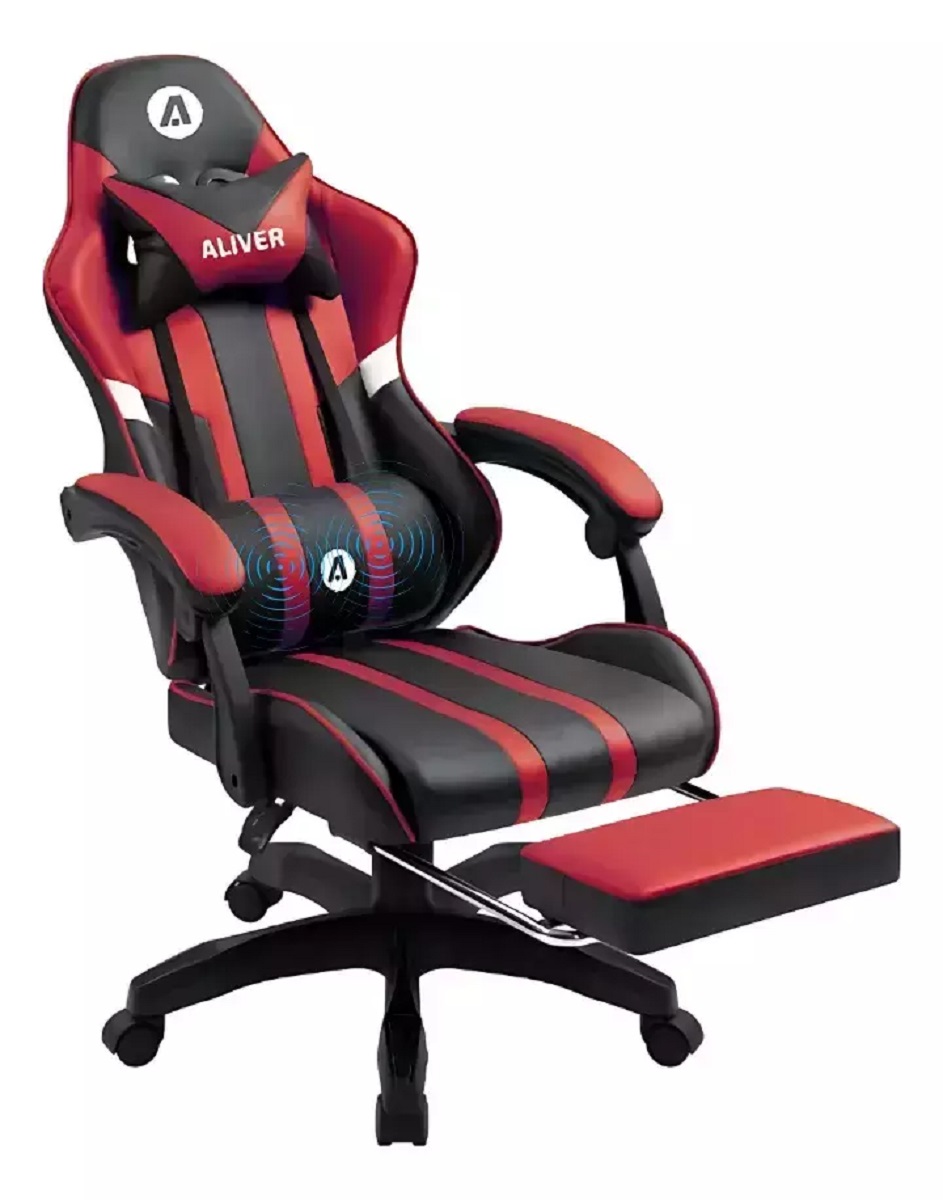 Silla Gamer AL-GC9920 Raptor AI Rojo/Negro Aliver