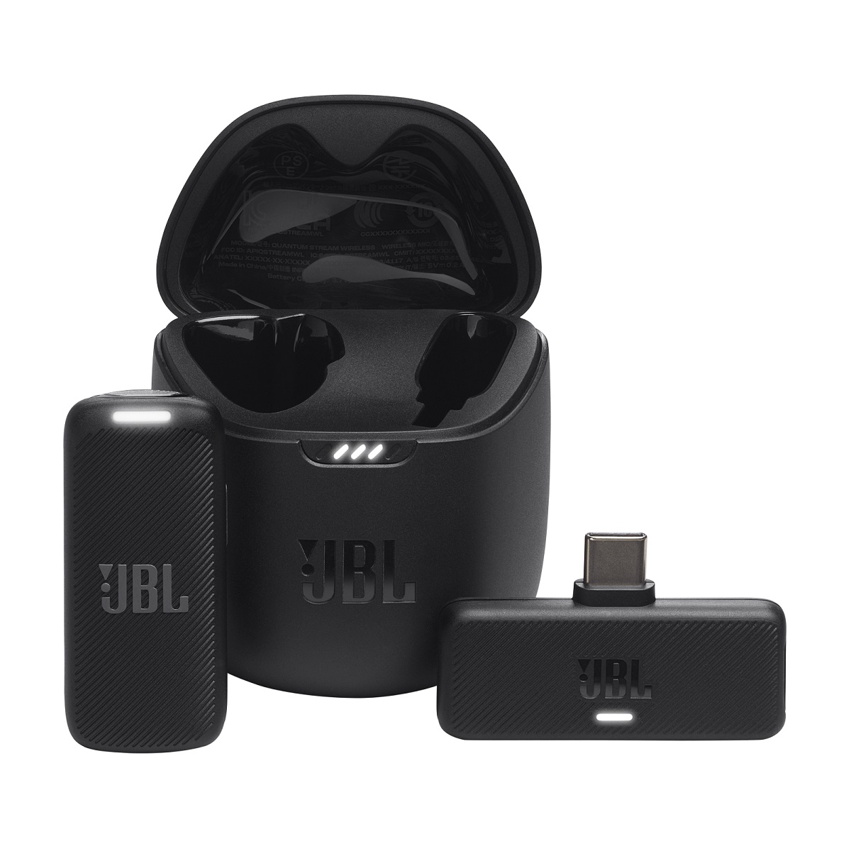 Microfono Corbatero Inalambrico USB C Quantum Stream Negro Jbl
