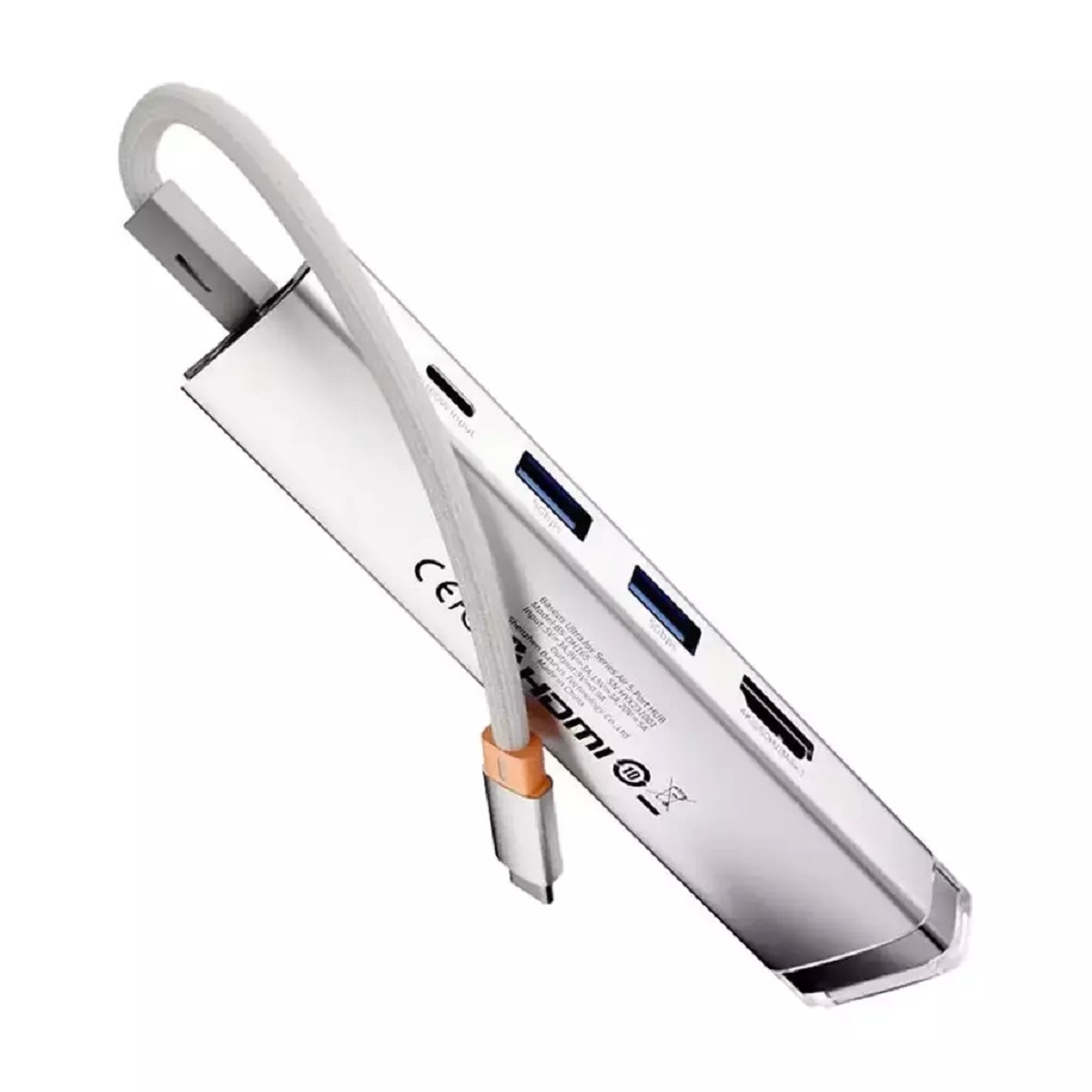 Hub USB C a 2 USB 3.0 + USB C/PD + HDMI 4K + RJ45 UltraJoy Baseus