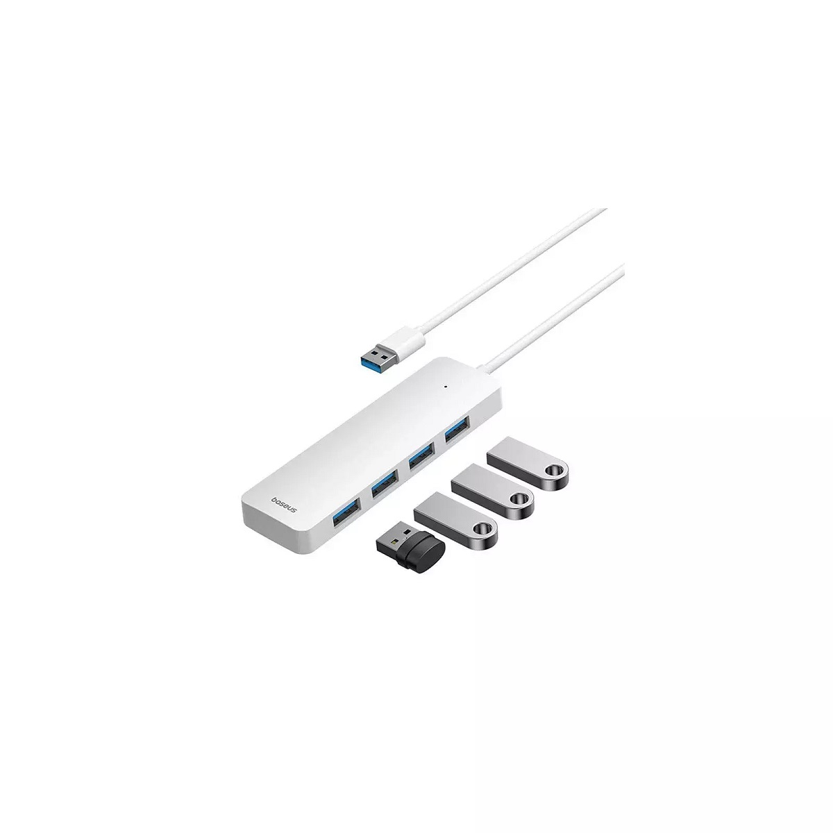 Hub USB a 4 USB 3.0 UltraJoy Blanco Baseus