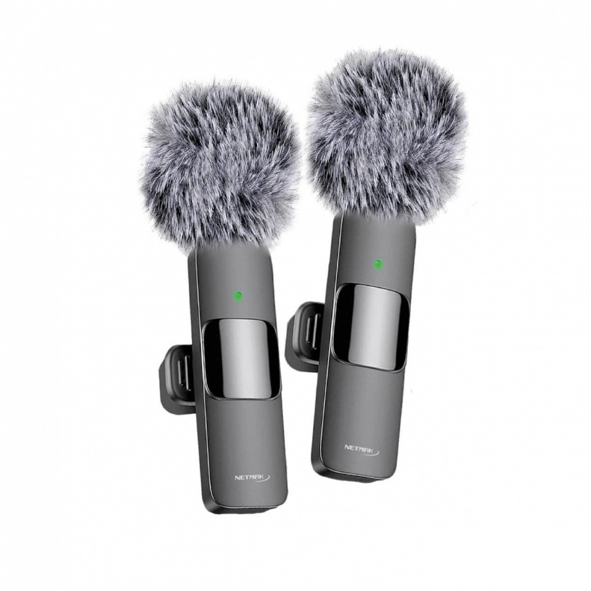 Microfono Corbatero Inalambrico USB C x2 NM-MC12 Netmak