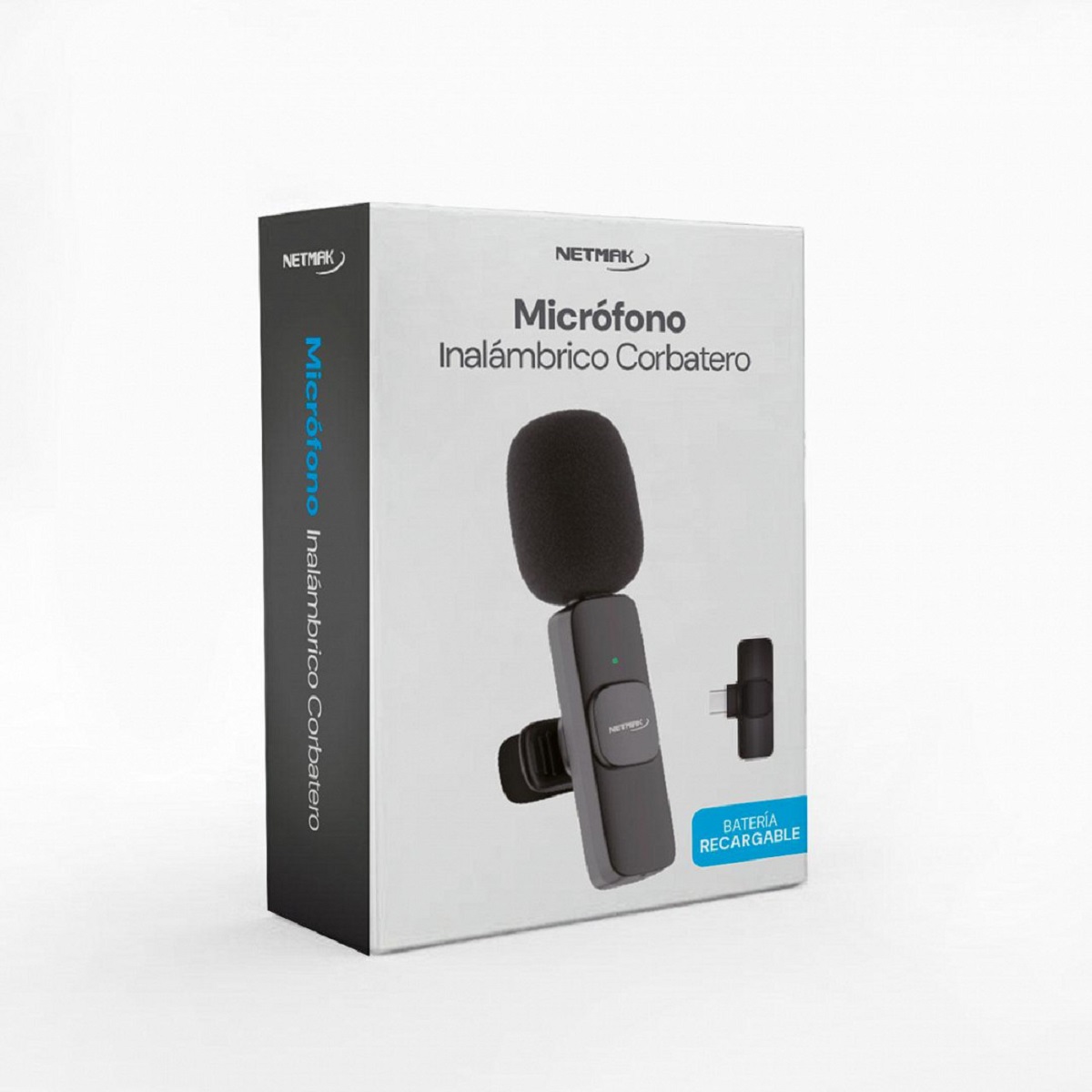 Microfono Corbatero Inalambrico USB C NM-MC10 Netmak