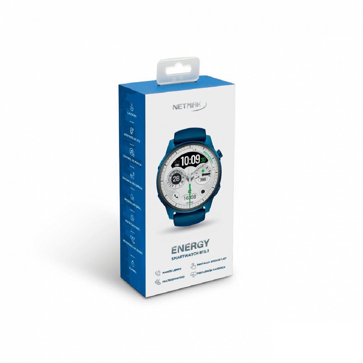 SmartWatch Energy Bluetooth Azul NM-ENERGY-B Netmak