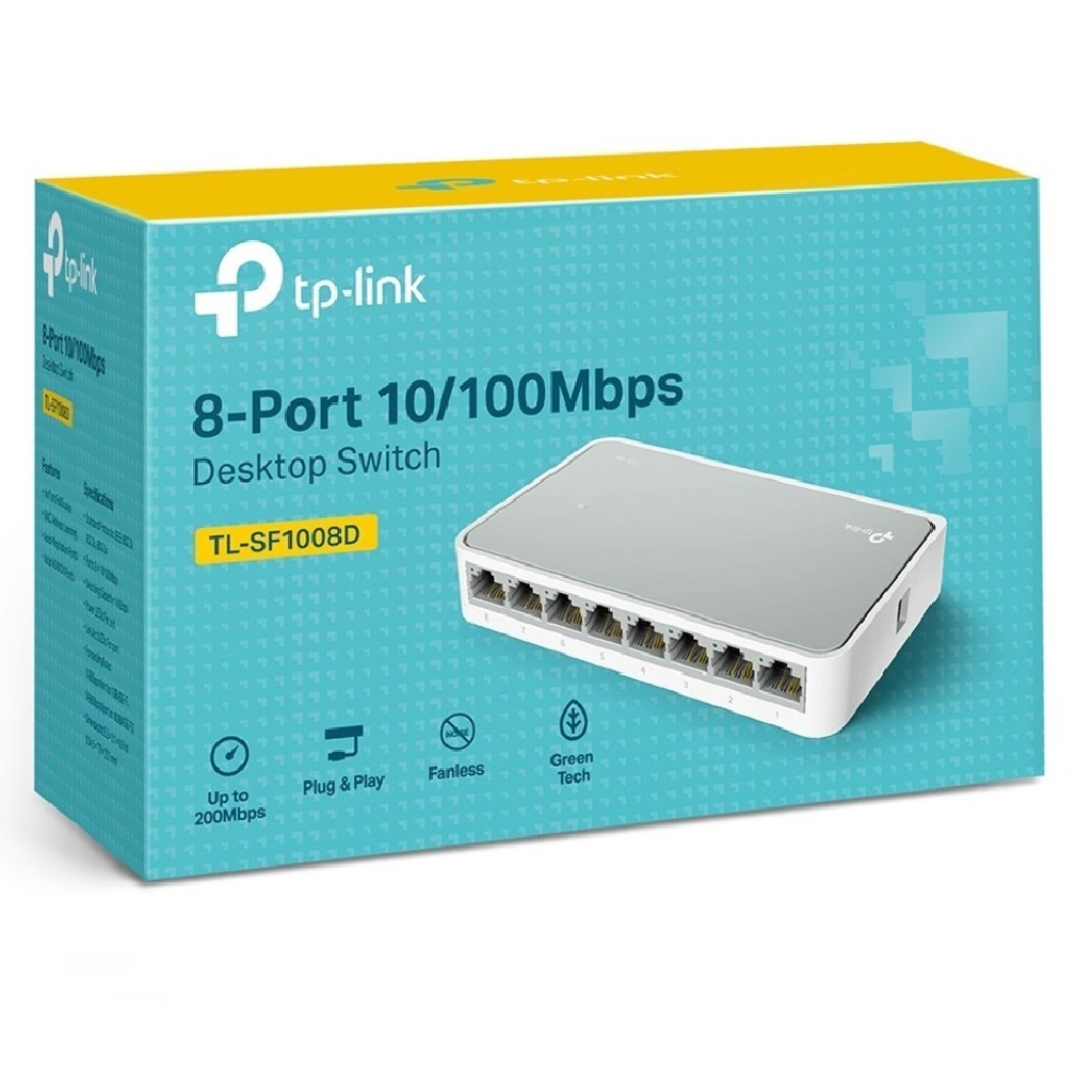 Switch 8p Puertos Tl-sf1008d Minidesktop Tp-link
