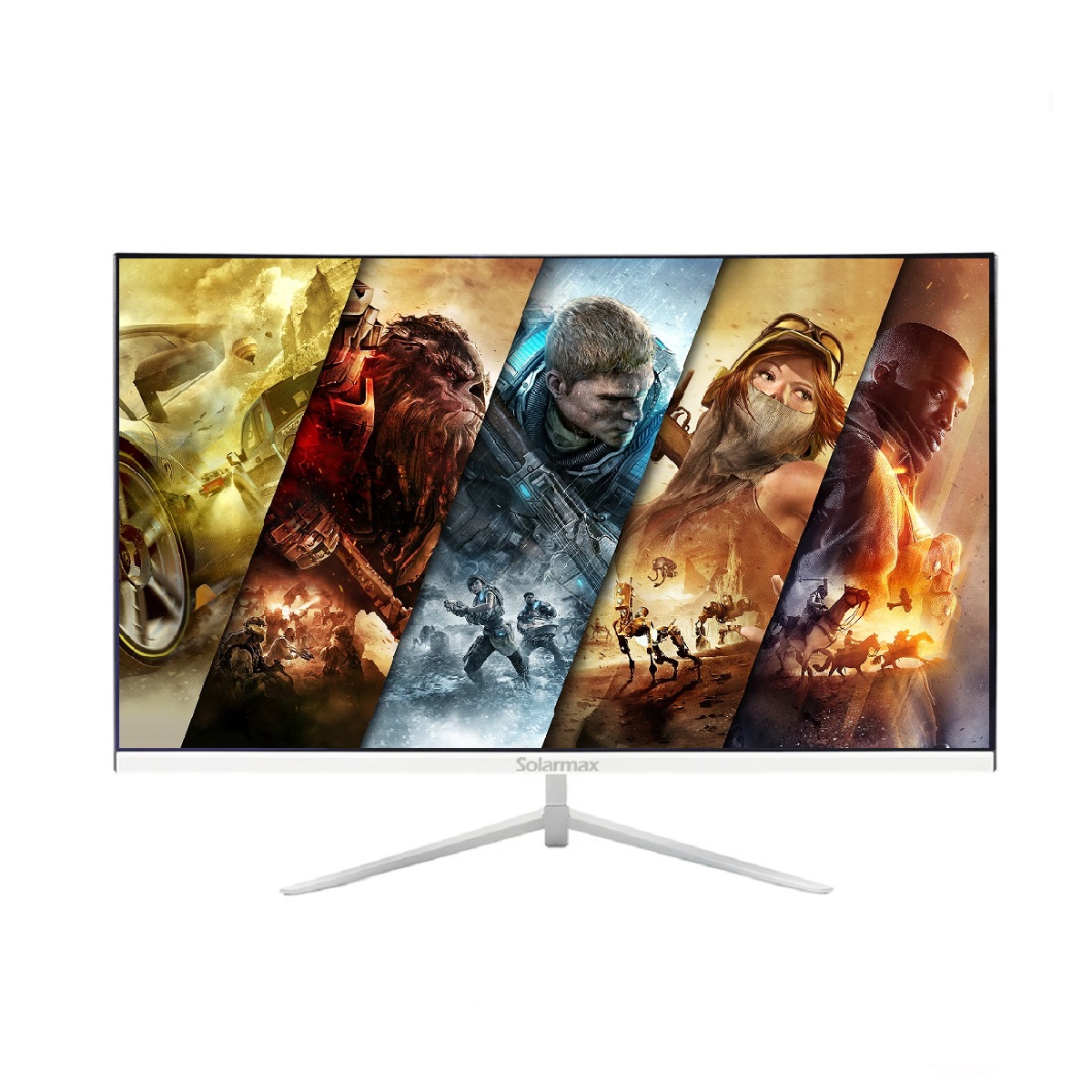 Computadora Gamer Ryzen 7 - 16GB - SSD 512GB - Gab.K80 - Monitor 27 165Hz Blanco Solarmax