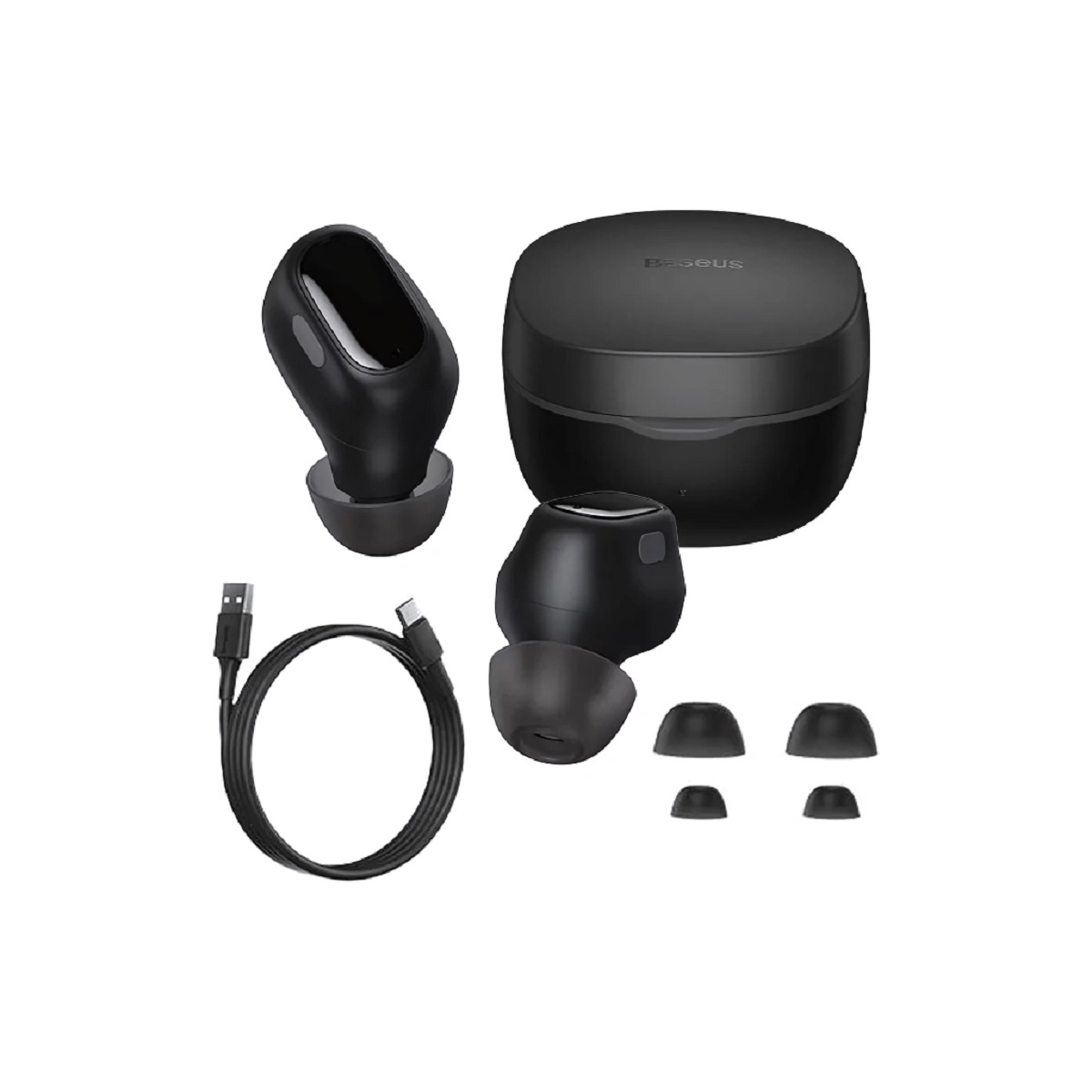 Auriculares Bluetooth In Ear Bowie WM01 Negro Baseus