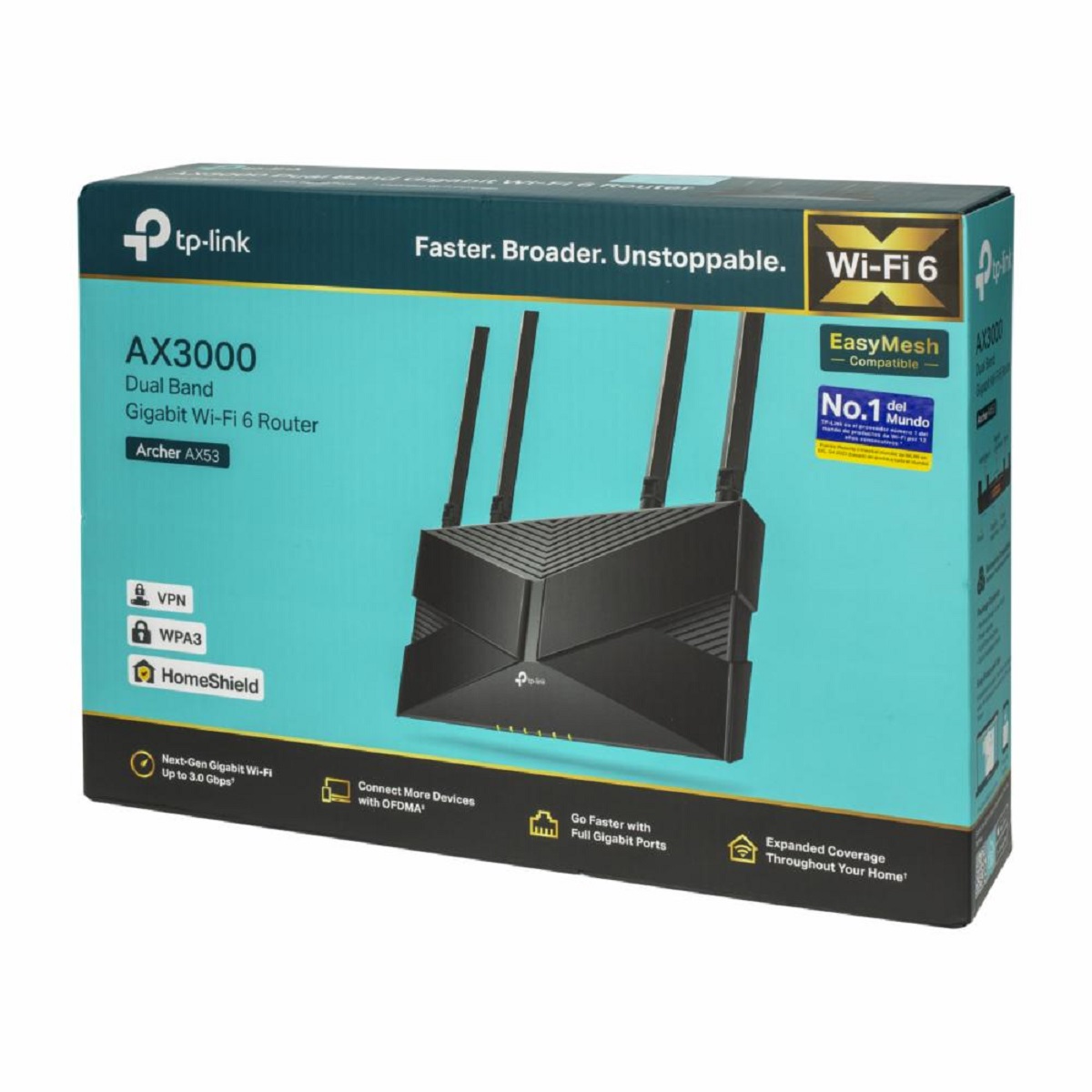 Router Wifi Archer AX53 AX3000 Doble Banda 4 Antenas Tp-Link