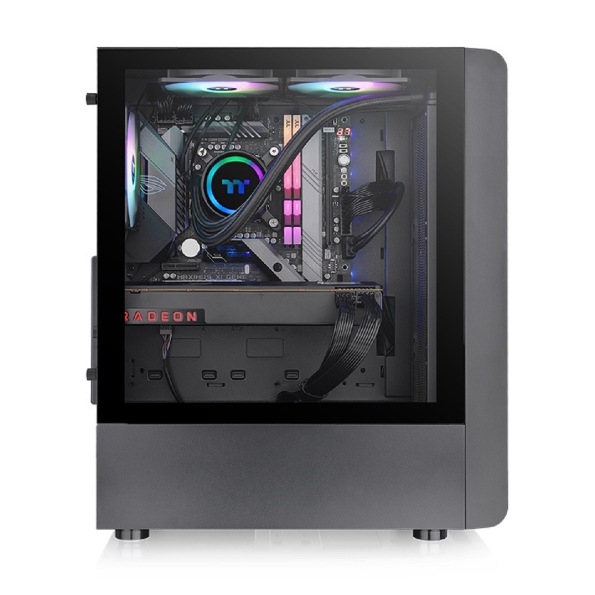 Gabinete Gamer S200 TG ARGB Snow Black Thermaltake