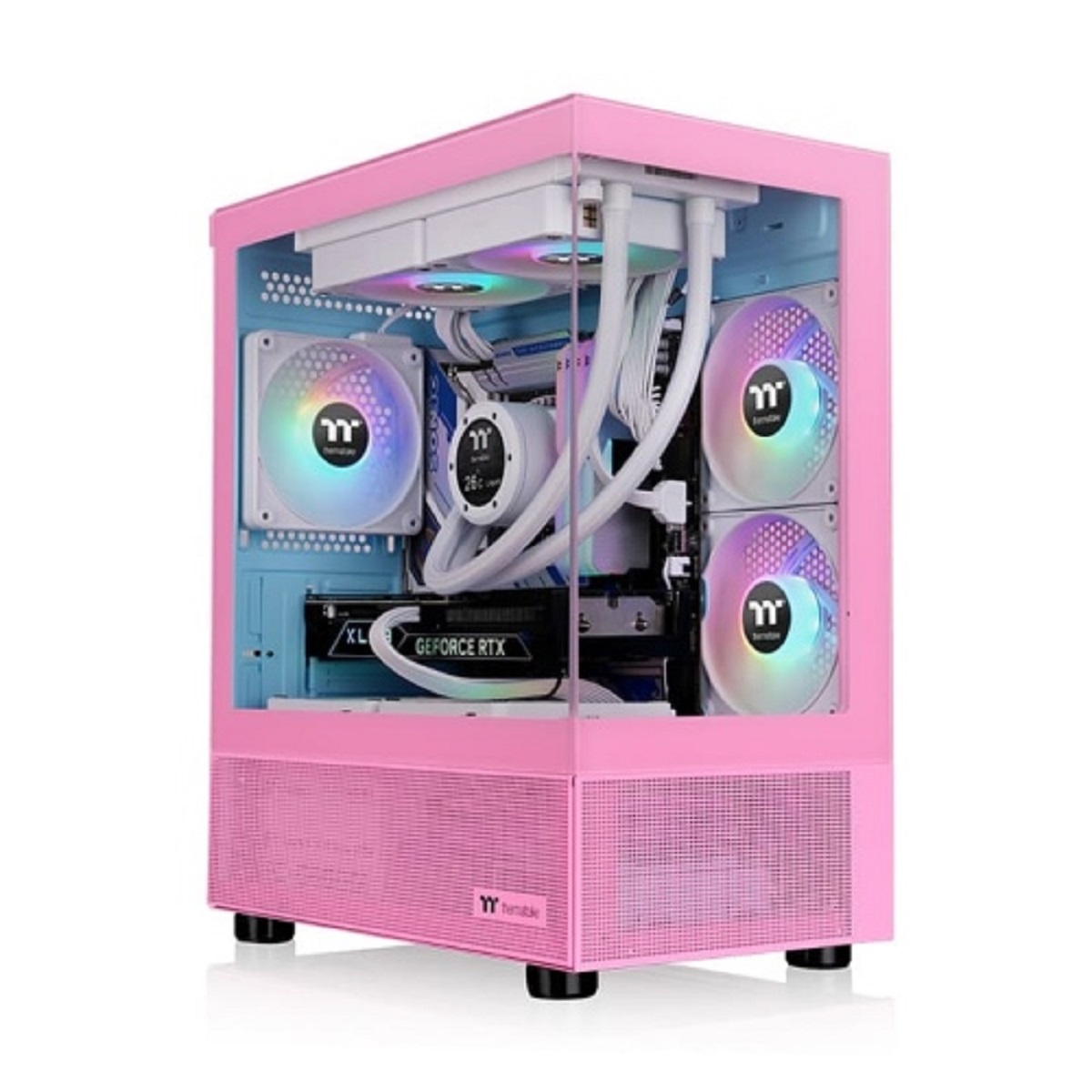 Gabinete Gamer View 170 TG ARGB Bubble Pink Edition Vidrio Templado Thermaltake