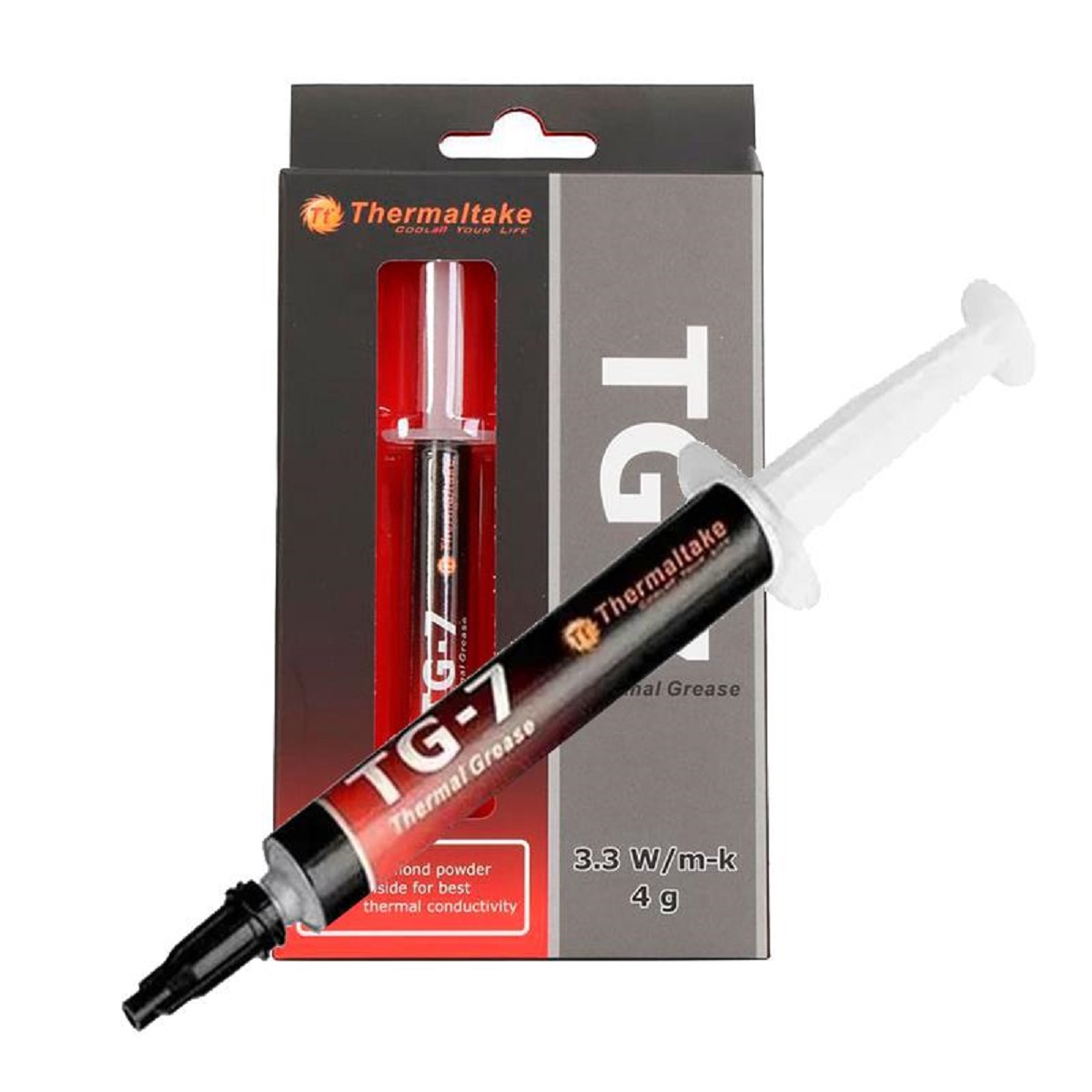 Grasa Siliconada / Pasta Termica Jeringa 4g Gris TG-7 Thermaltake