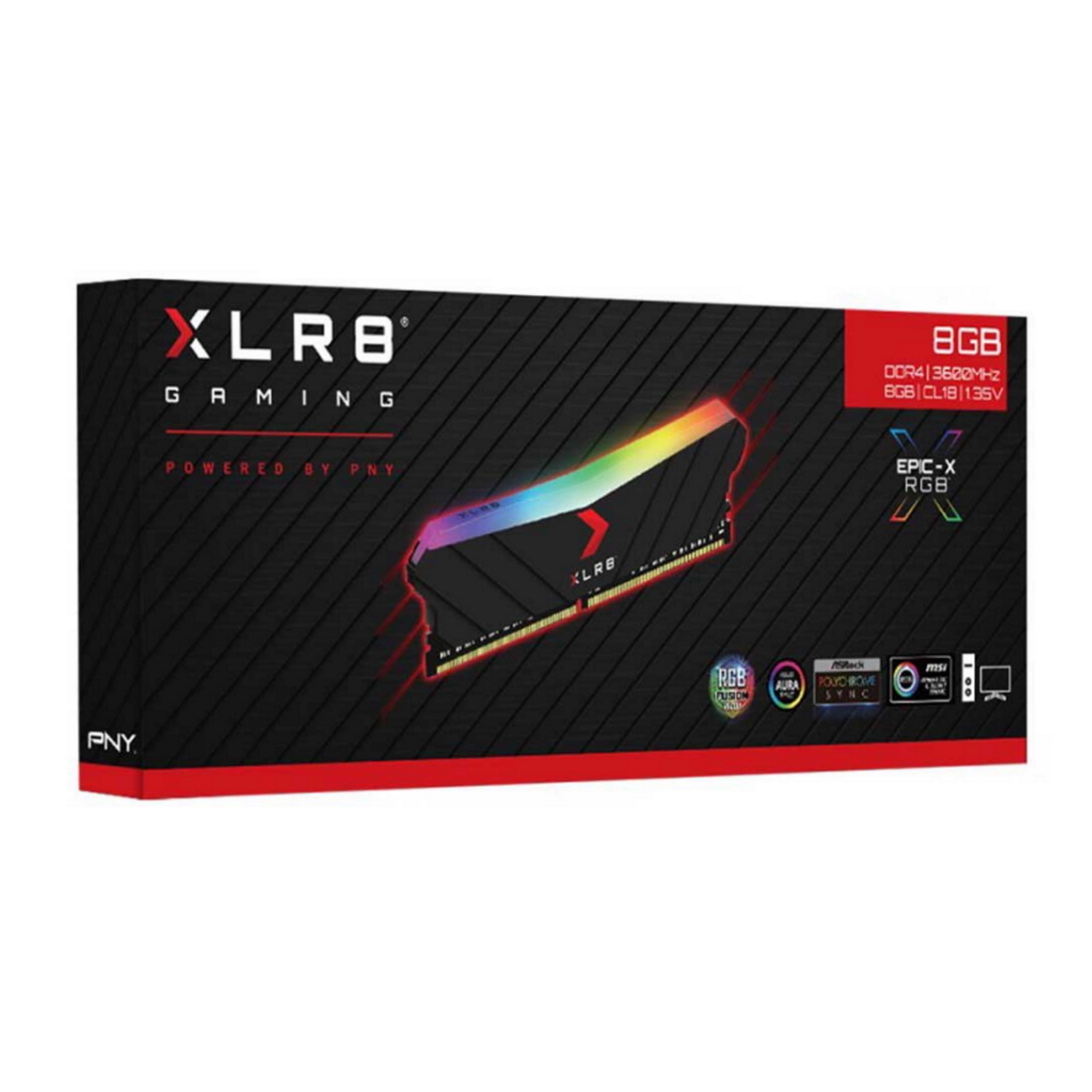 Memoria Ram Pc DDR4 8Gb 3200Mhz RGB PNY