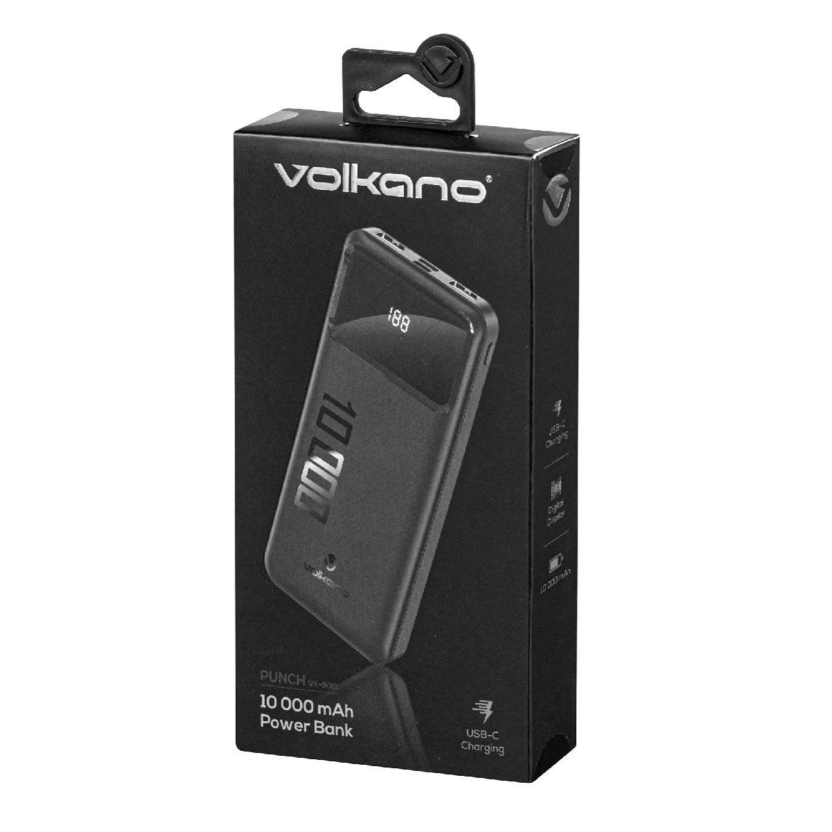 PowerBank 10000mAh USB + USB C Punch Series Volkano