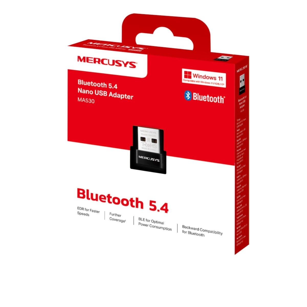 Adaptador Nano USB Bluetooth 5.4 MA530 Mercusys