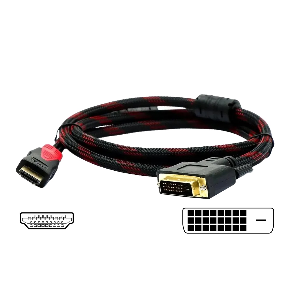 Cable HDMI a Dvi-D 1.8m C/Filtro