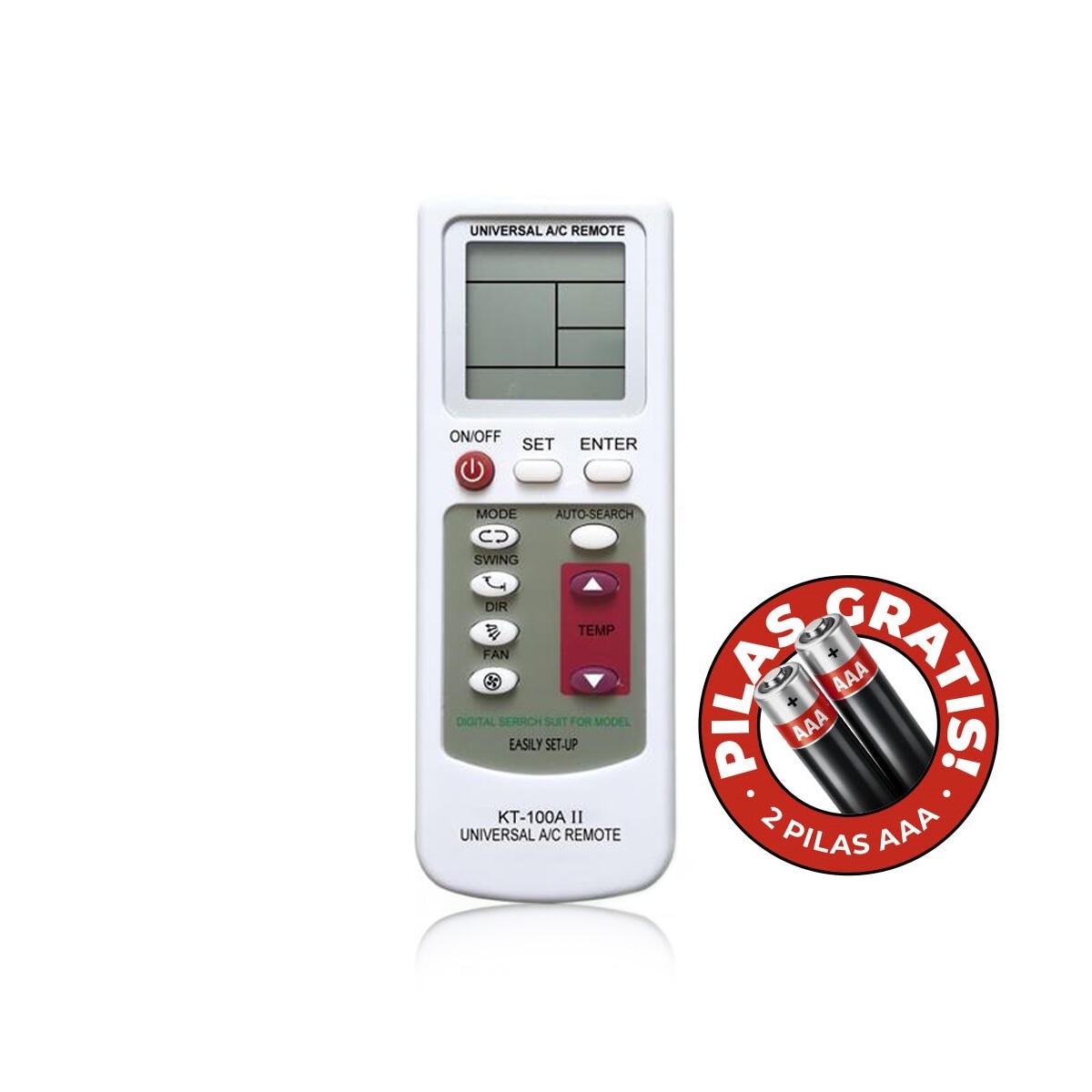 Control Remoto Universal Aire Acondicionado KT100A