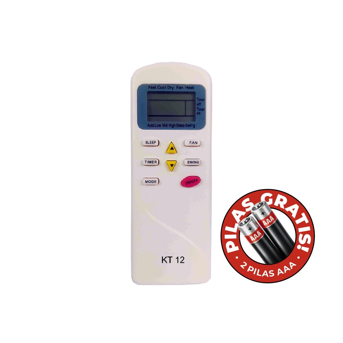 Control Remoto Aire Acondicionado Daewoo Delonghi Electra Hitachi