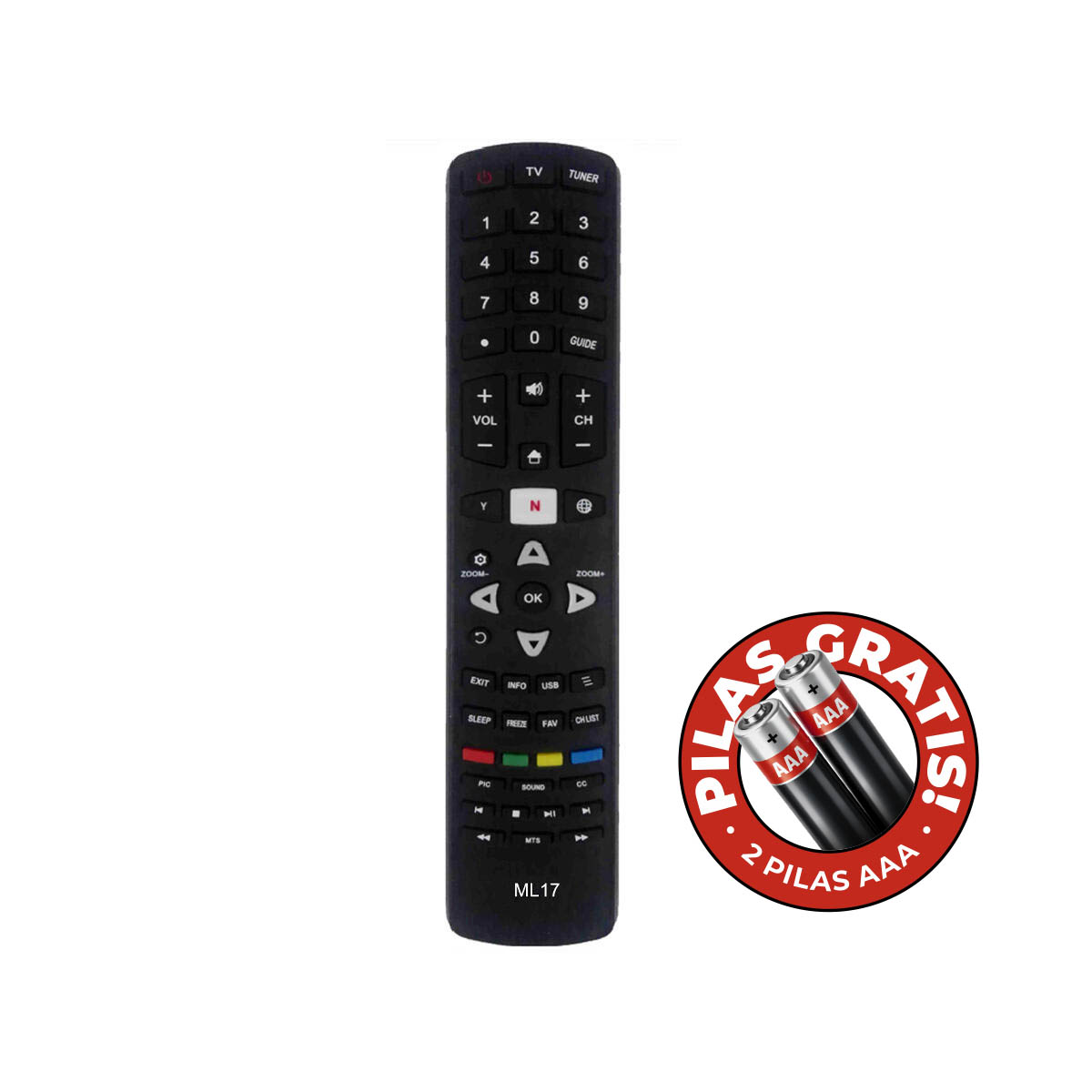 Control Remoto TV TCL Hitachi RCA