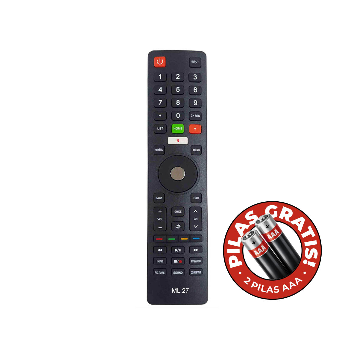 Control Remoto TV Top House Telefunken Candy BGH