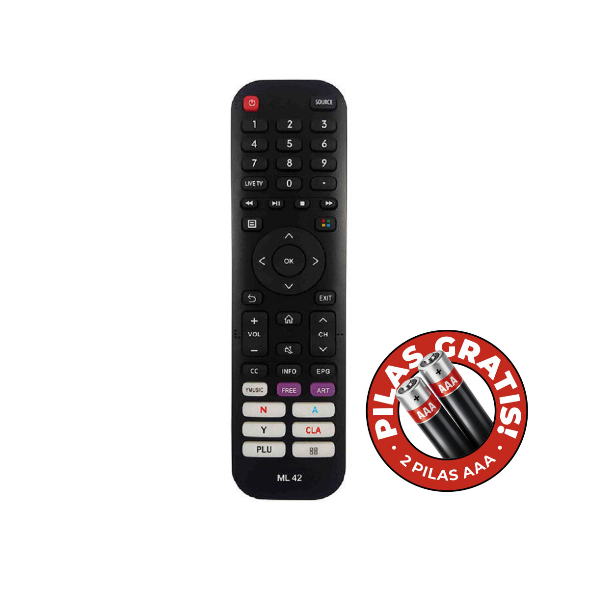 Control Remoto TV Noblex Philco Sanyo BGH JVC