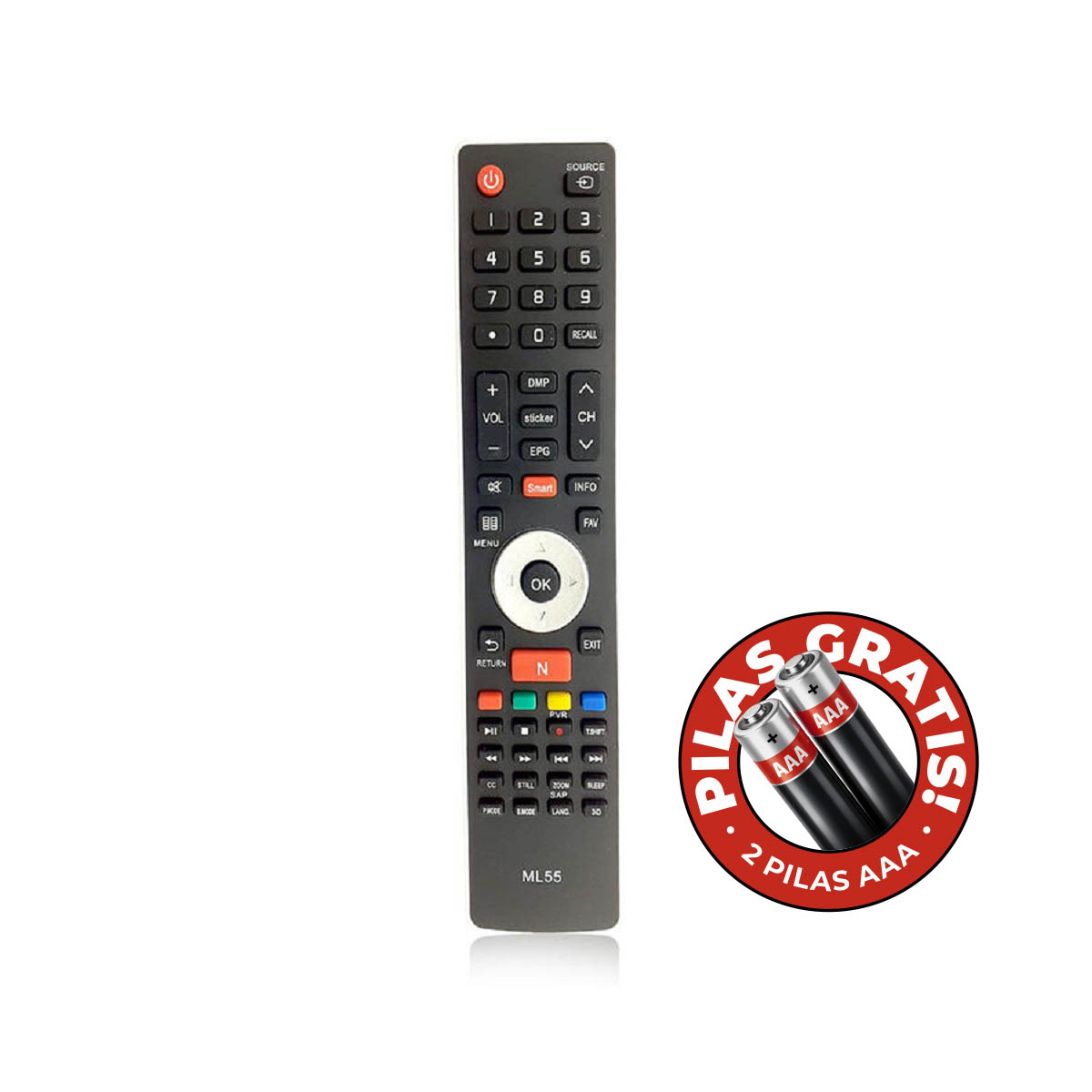 Control Remoto TV BGH Hisense