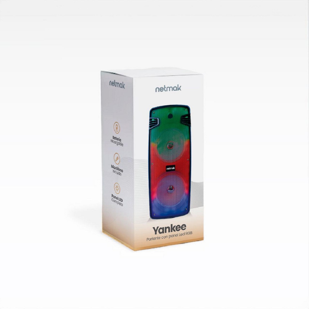 Parlante Karaoke Bluetooth RGB C/Microfono NM-YANKEE Netmak