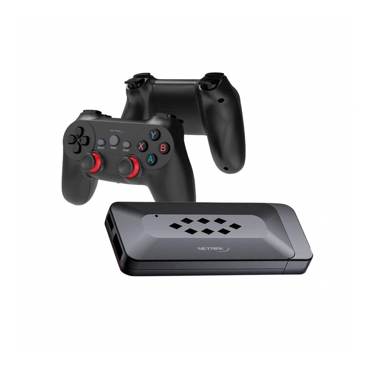 Consola Game Stick HD Con 2 Joysticks Inalambricos NM-M34 Negro Netmak