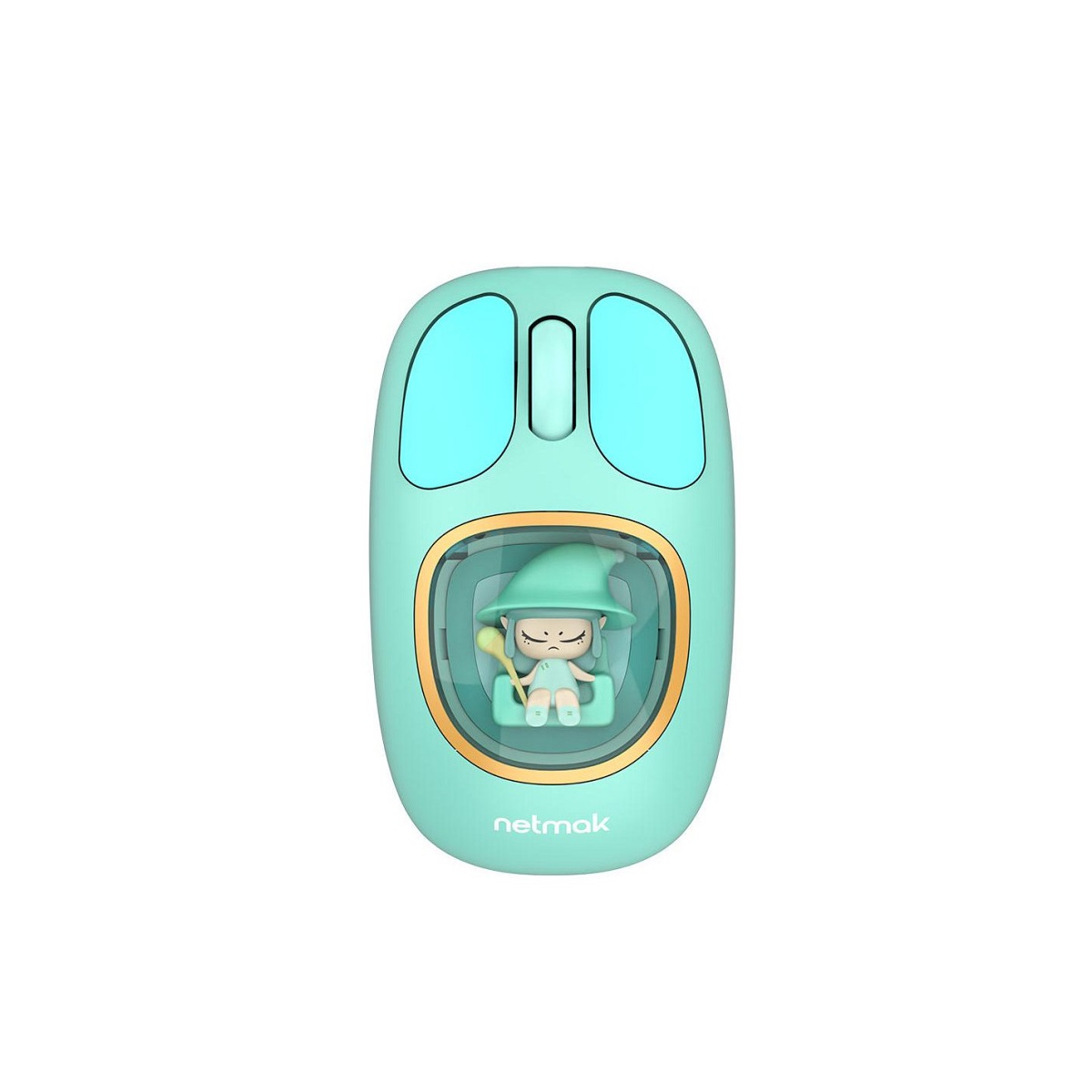 Mouse Inalambrico/Bluetooth Recargable Kids Azul NM-MK01-B Netmak