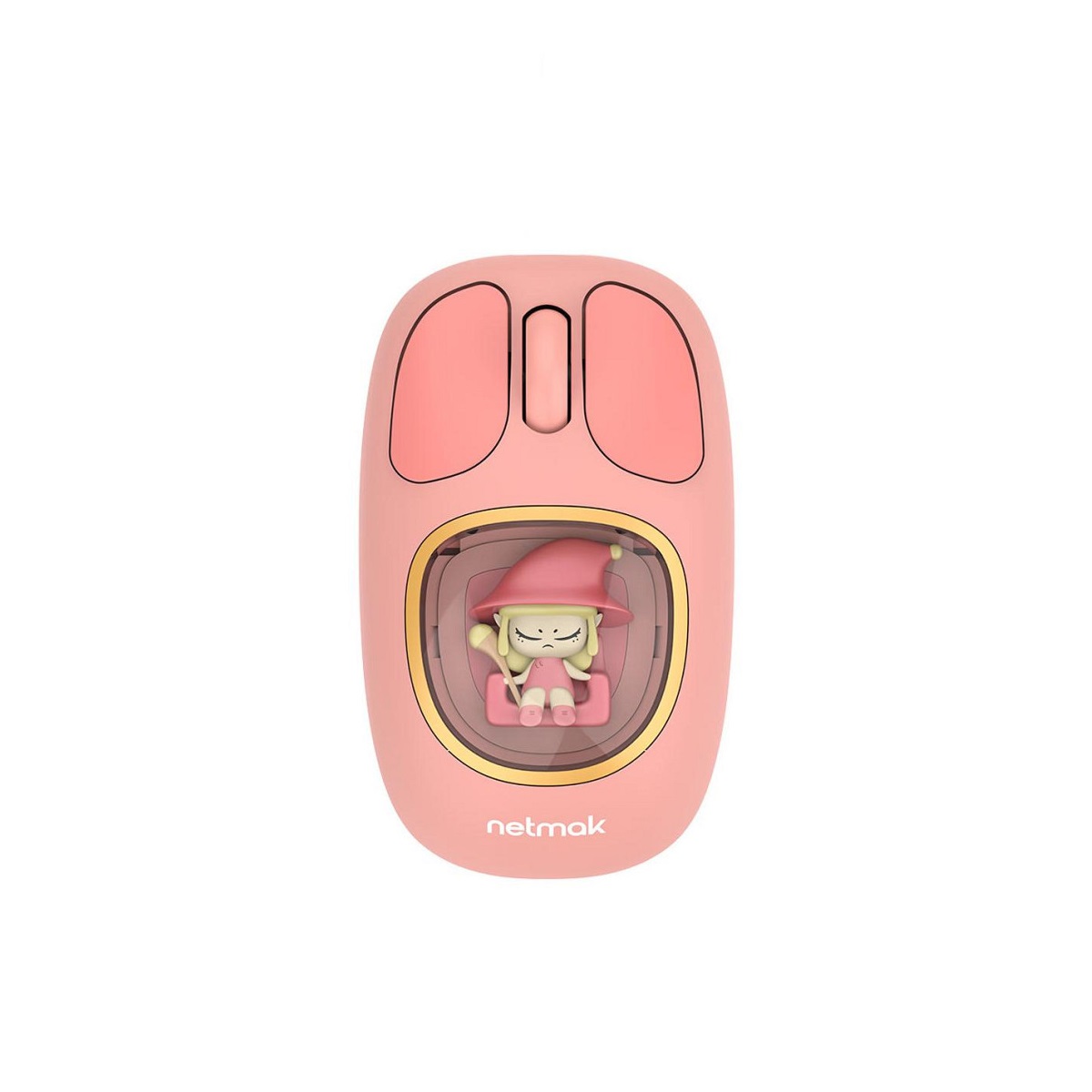Mouse Inalambrico/Bluetooth Recargable Kids Rosa NM-MK01-P Netmak
