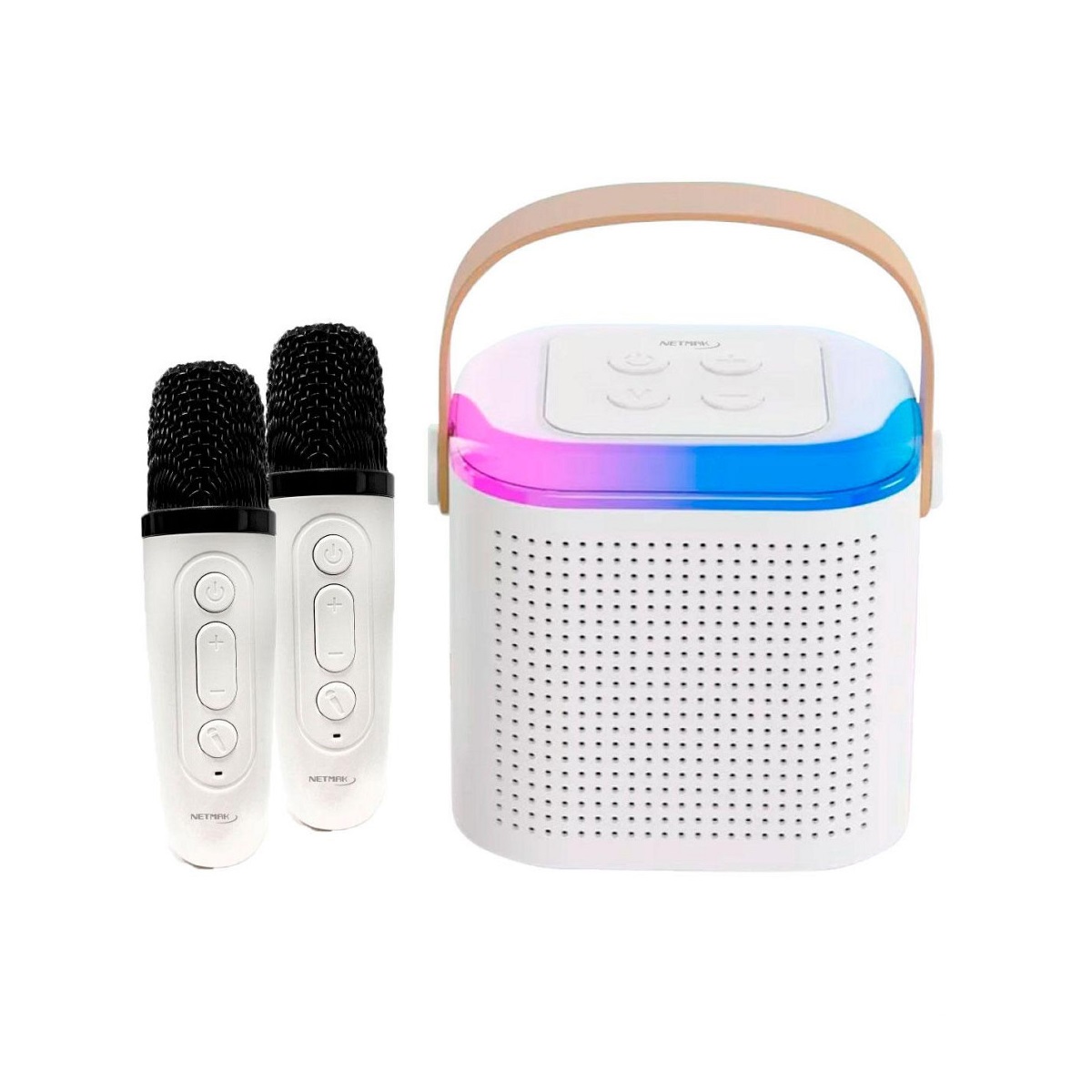 Parlante Karaoke Bluetooth Con 2 Microfonos NM-MOLLY Netmak