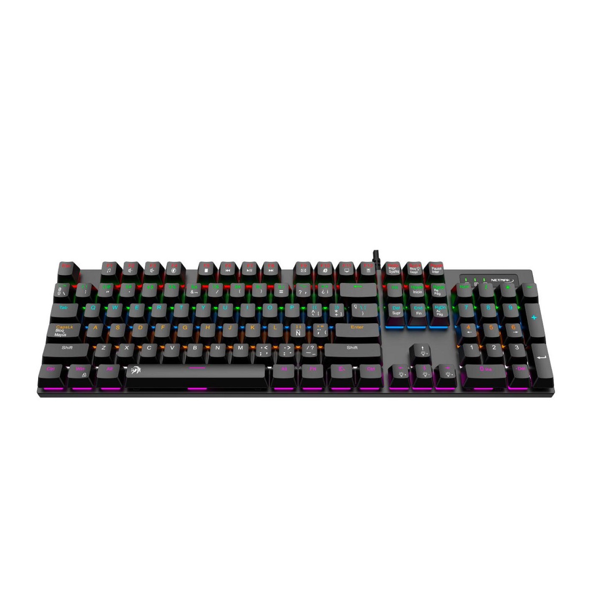 Teclado Mecanico Gamer NM-ALLIANCE Negro Retroiluminado Español Netmak