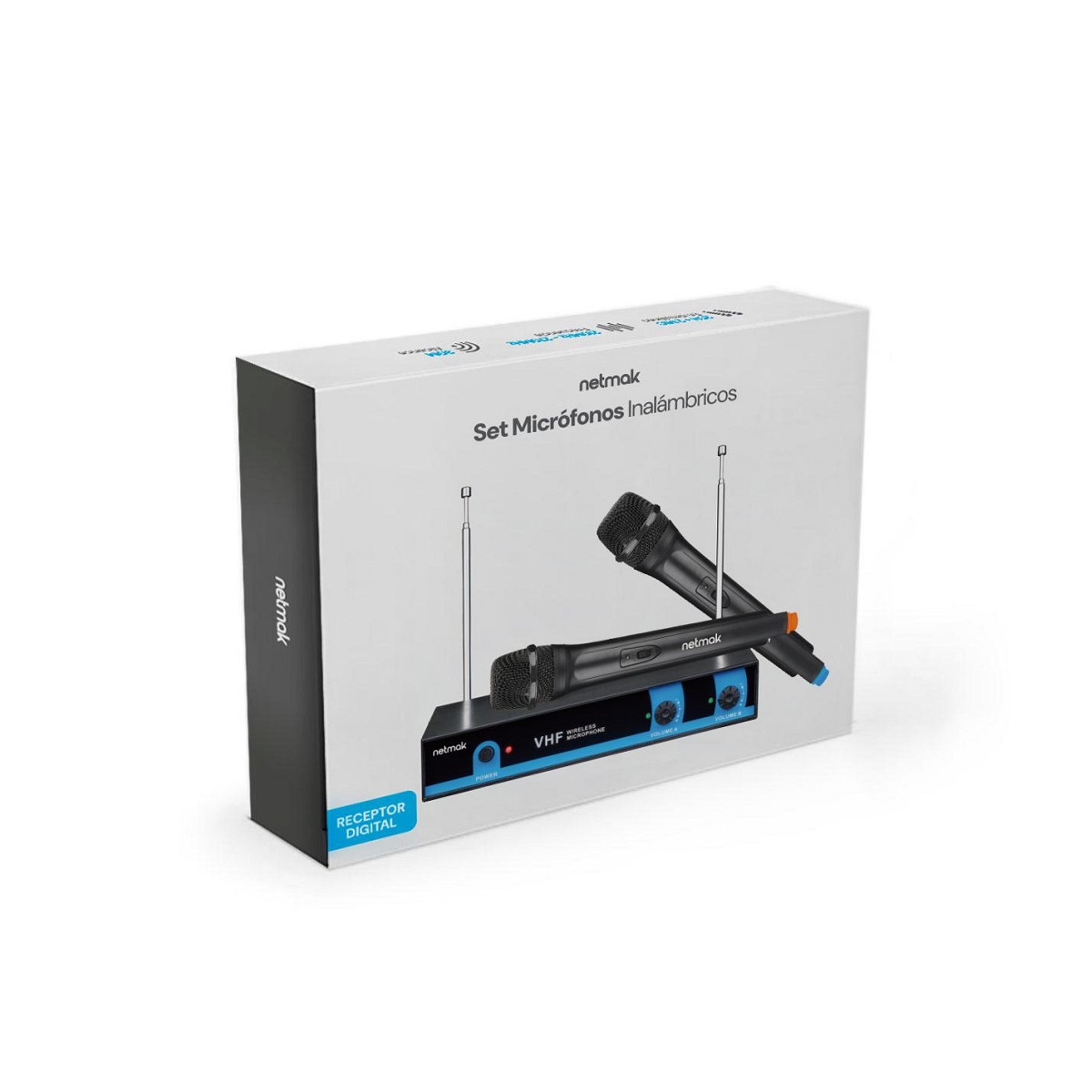 Microfono Profesional x2 C/ Receptor NM-MC25 Netmak