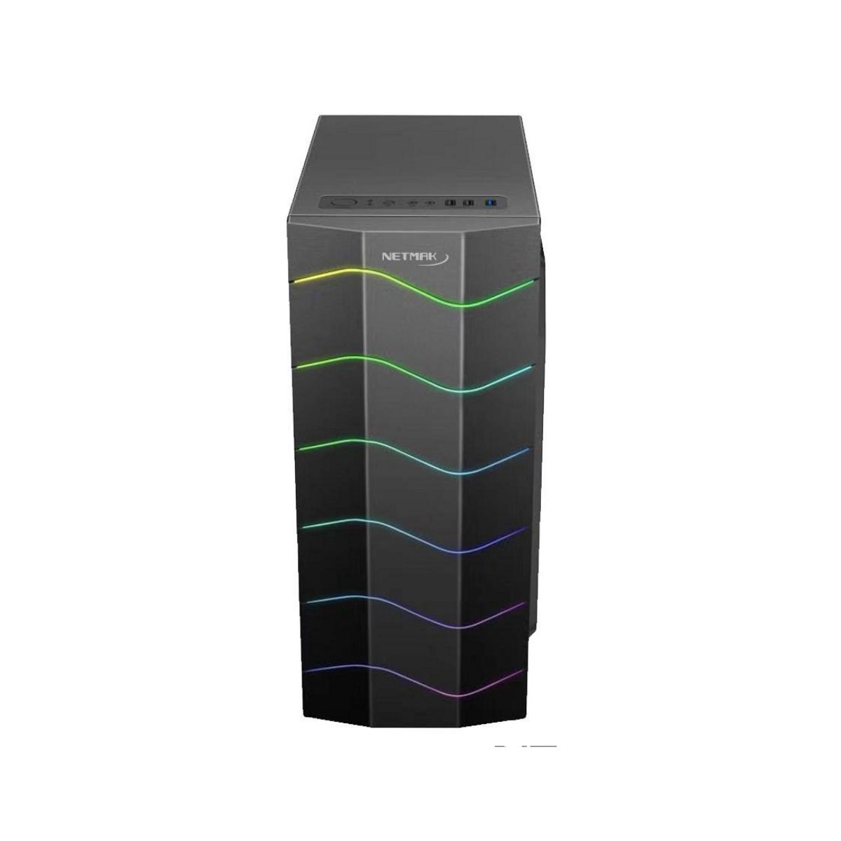 Gabinete Gamer X100 RGB S/Fuente Netmak