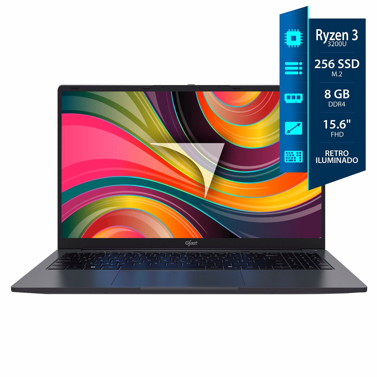 Notebook Gfast N-321R - Ryzen 3 3200U - 8GB - 240GB SSD - 15.6