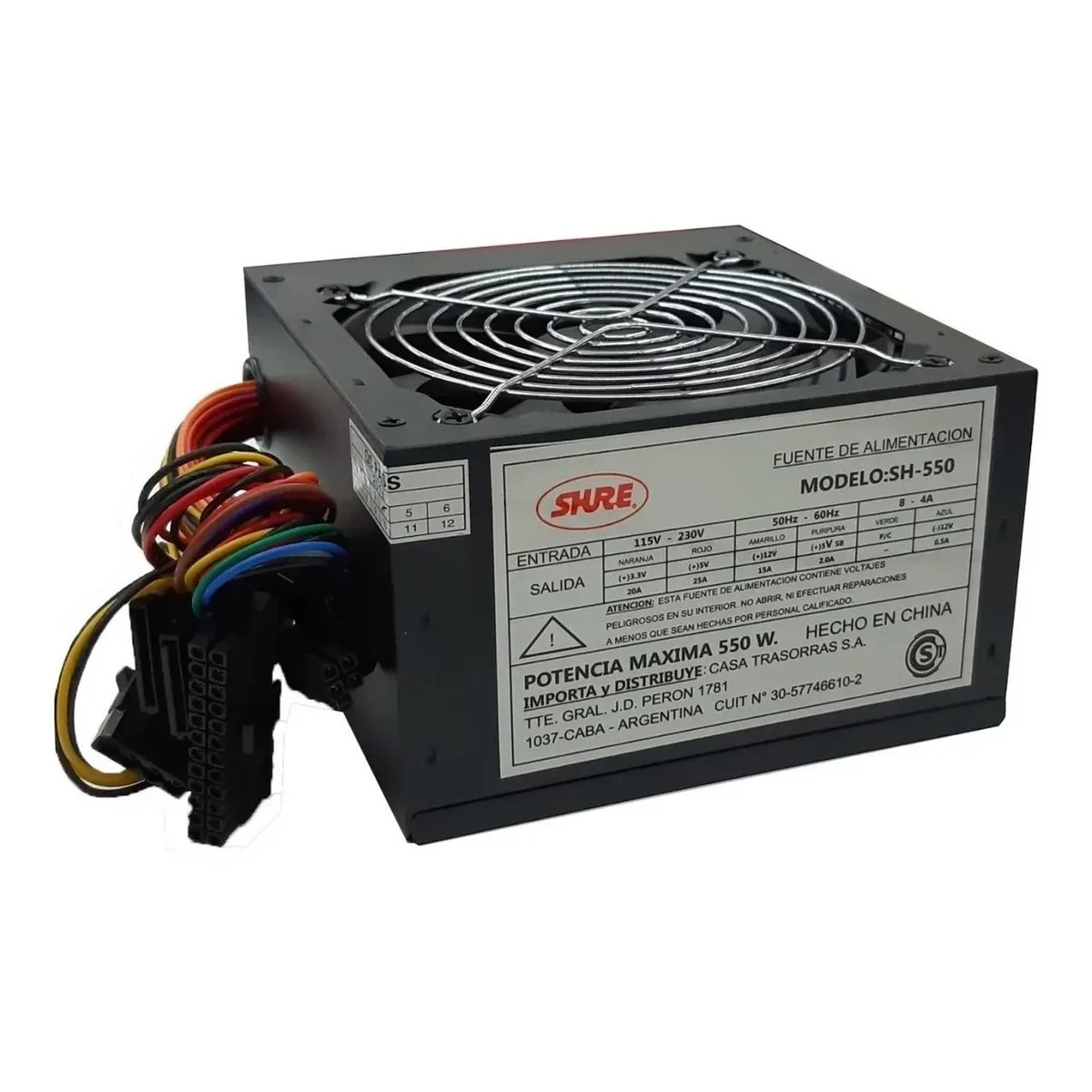 Fuente 550W SH-550 Shure