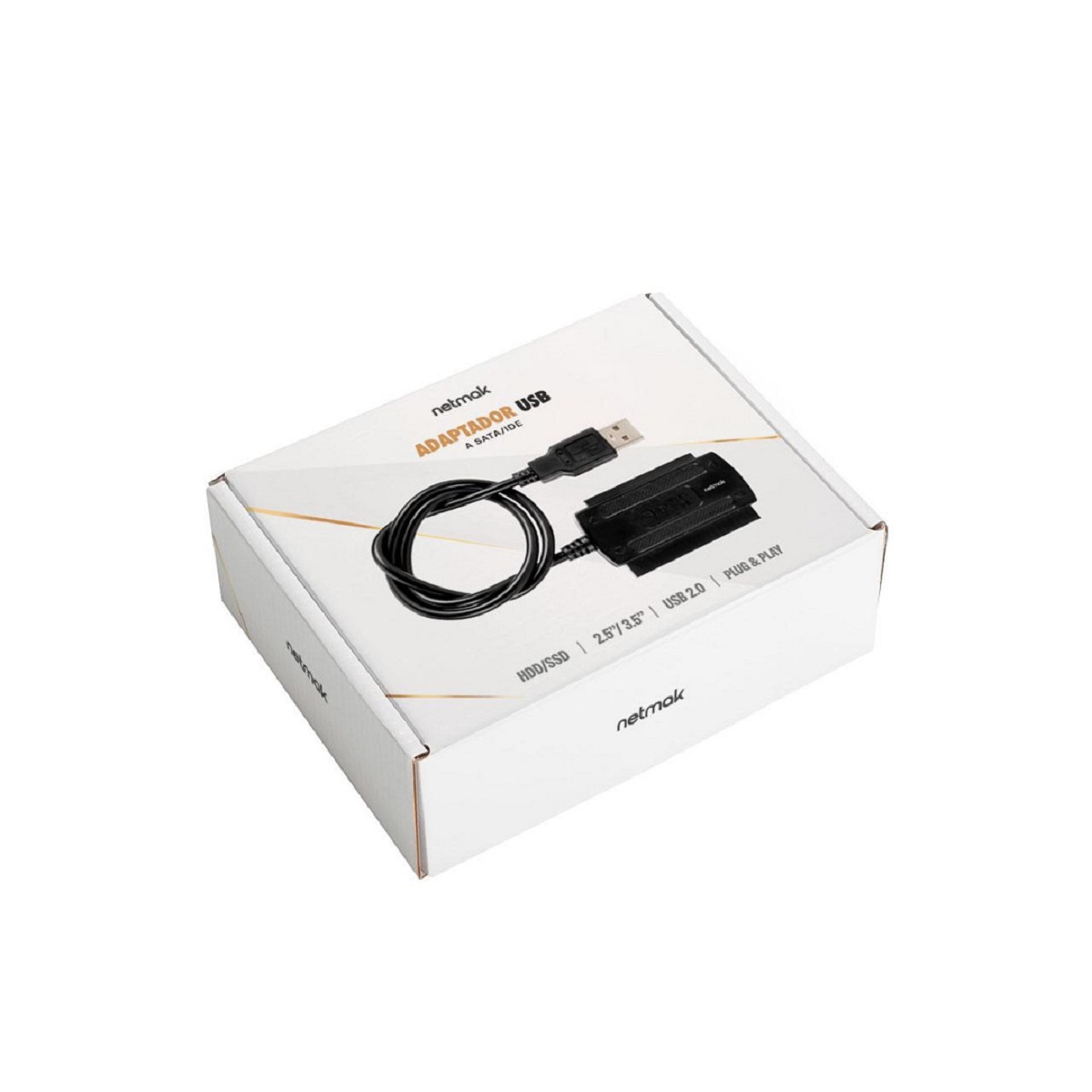 Cable Adaptador USB 2.0 a Sata/Ide 2.5/3.5 NM-C61 2 Netmak