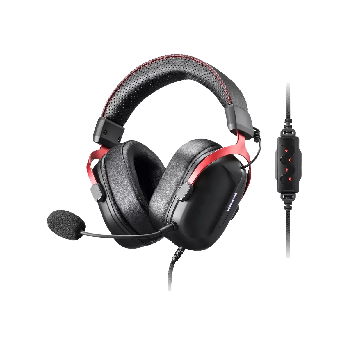 Auriculares Gamer Cable Vincha Cybill H312 7.1 RGB Negro Redragon