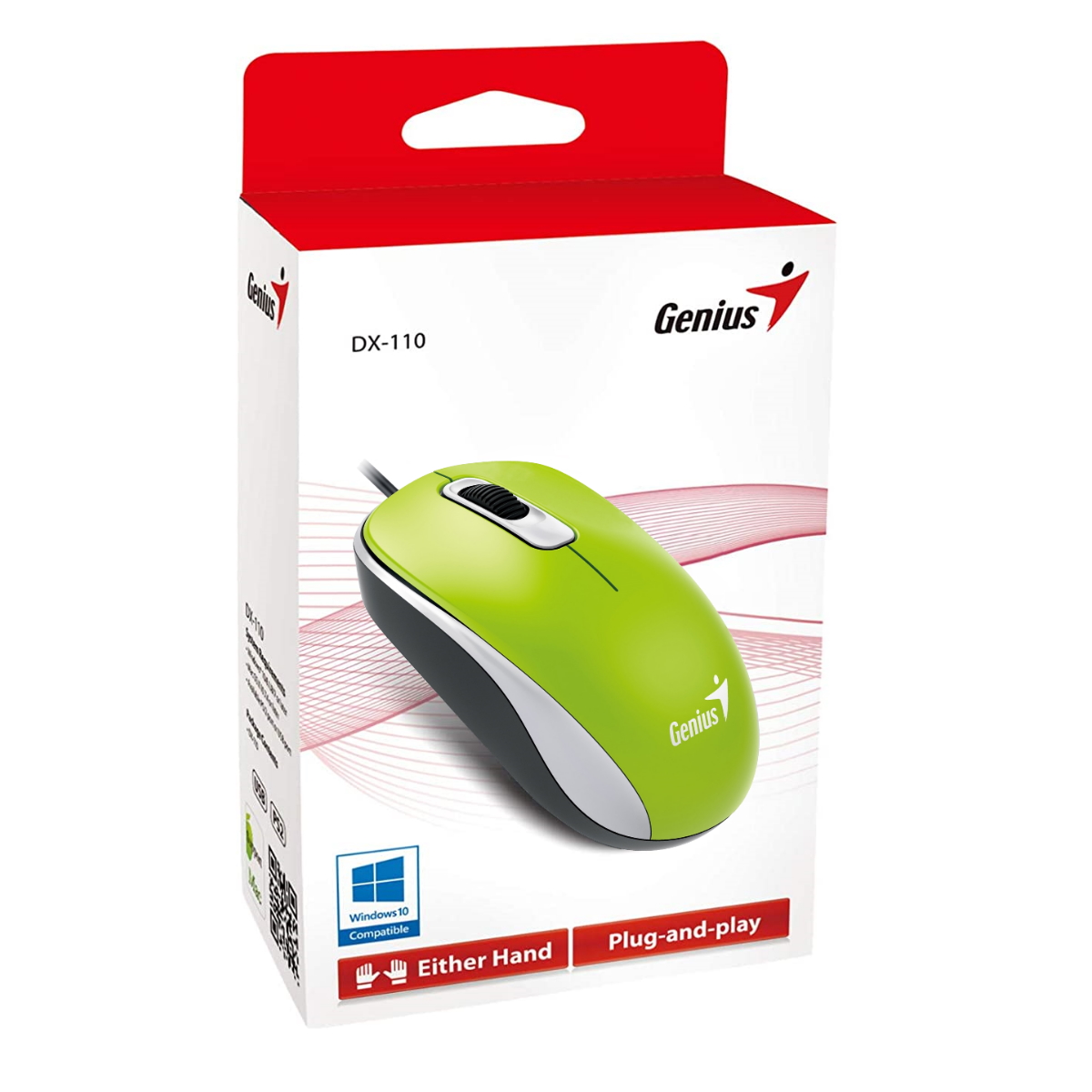 Mouse USB Dx-110 1000 DPI Verde Genius