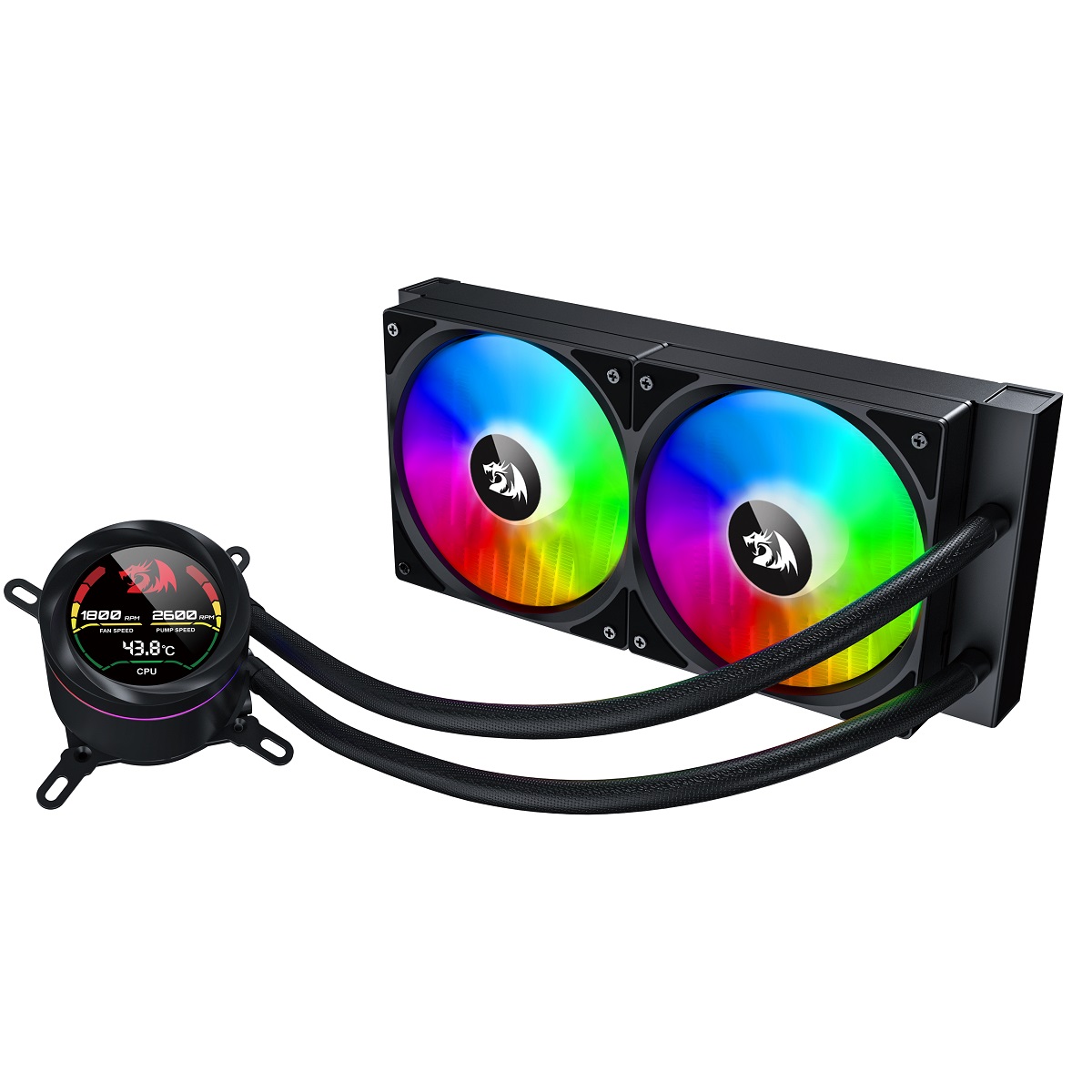 Cooler CPU Multisocket 240mm Water ARGB CCW-1019 Negro Redragon