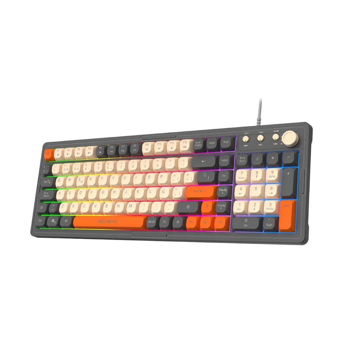 Teclado Gamer Retroiluminado Español NM-TM32 Netmak