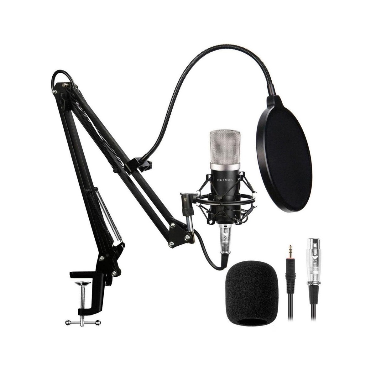 Microfono Streaming USB + Brazo NM-MS790 Netmak