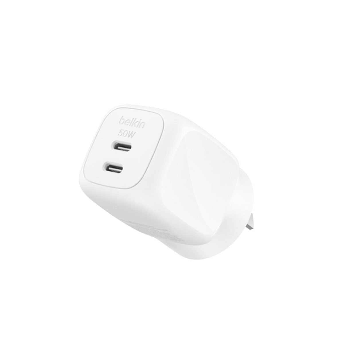 Cargador USB C 50W Carga Rapida Blanco BoostCharge Pro Belkin