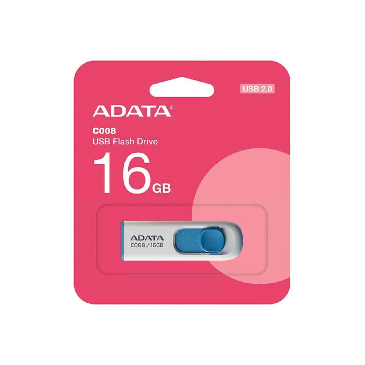 Pendrive 16GB C008 Usb 2.0 Blanco Adata
