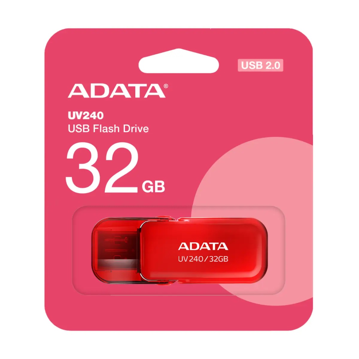 Pendrive 32GB UV240 Usb 2.0 Rojo Adata