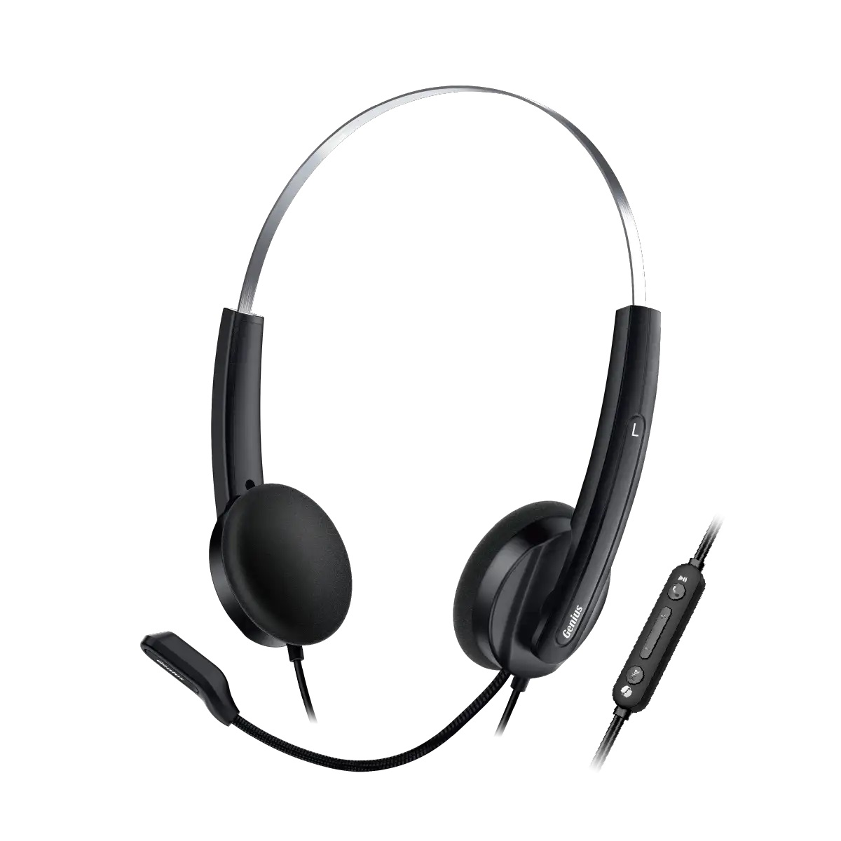 Auriculares PC Cable Vincha USB HS-220U Negro Genius
