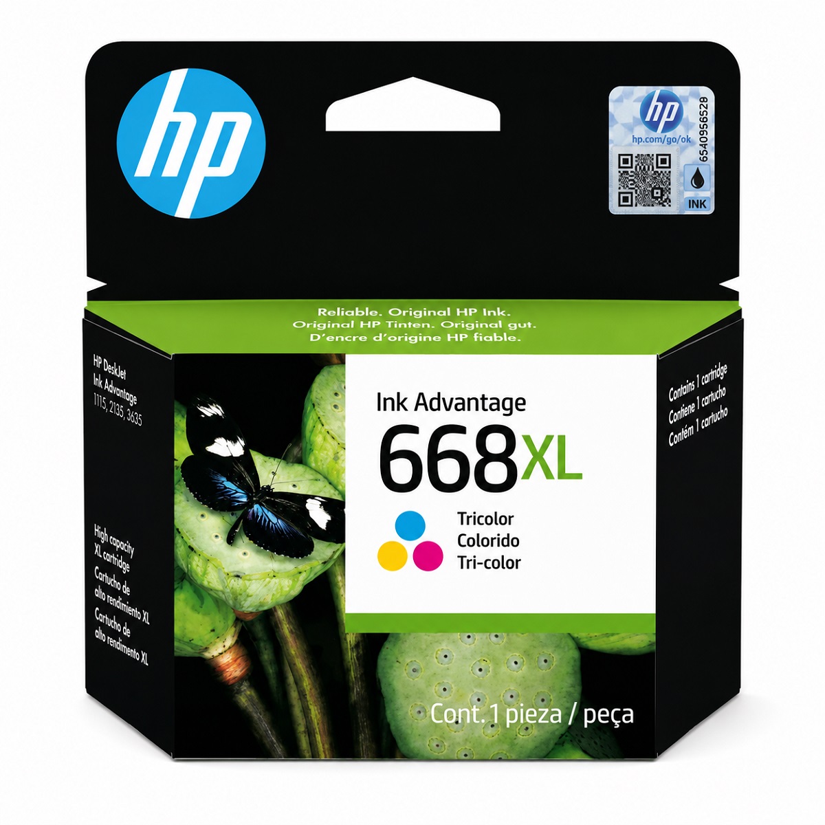Cartucho HP 668XL Color Original